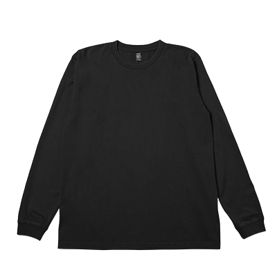 D-FACTORY 6.6oz ヴィンテージ長袖Tシャツ（1.6インチリブ